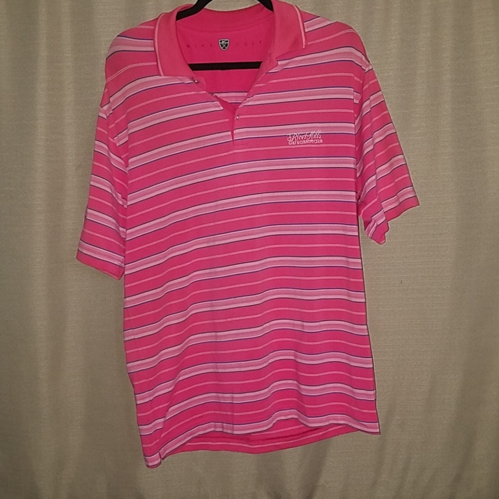 Nike golf mens striped shirt